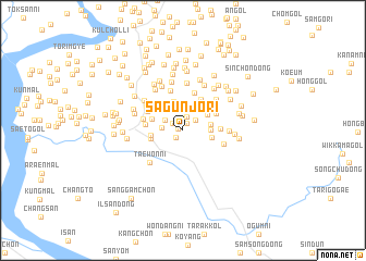 map of Sagŭnjŏri