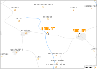 map of Saguny