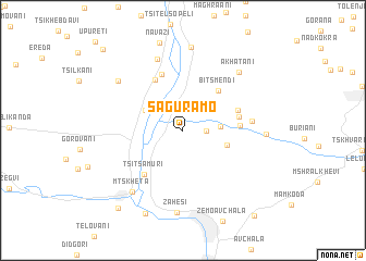 map of Saguramo
