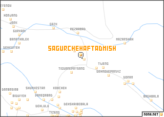 map of Sāgūrch-e Haftād Mīsh