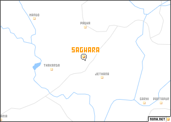 map of Sāgwāra