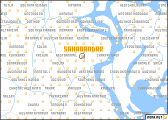 map of Sāhābandar