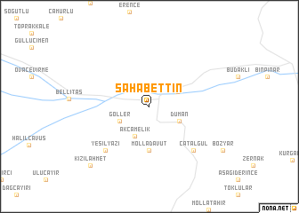 map of Şahabettin