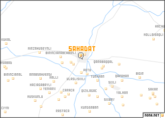 map of Şǝhadǝt