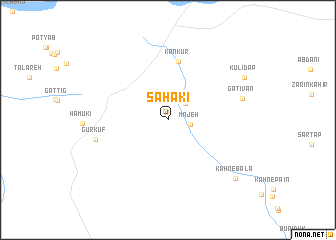 map of Sāhākī