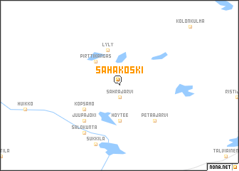 map of Sahakoski