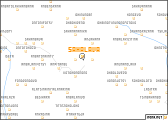 map of Sahalava