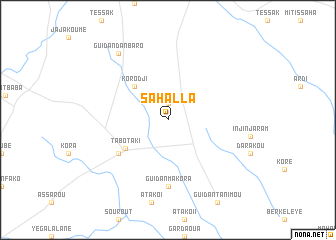 map of Sahalla