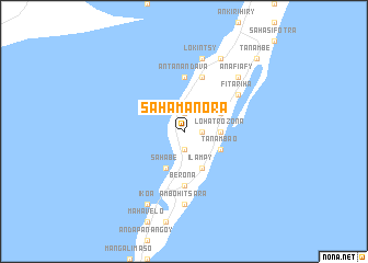 map of Sahamanora