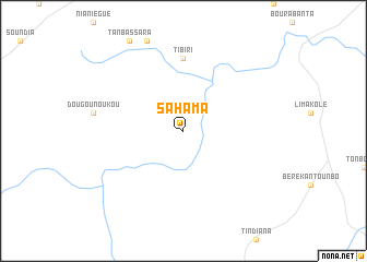 map of Sahama