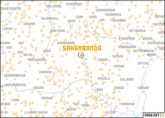 map of Sāhām Bānda