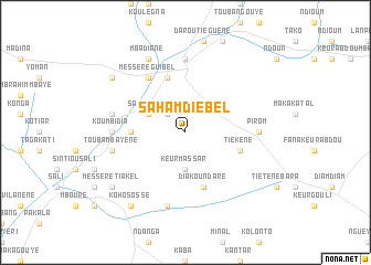 map of Saham Diébel