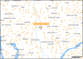 map of Sahamwān