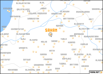 map of Saḩam