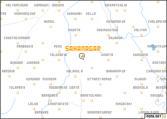 map of Sāhānagar