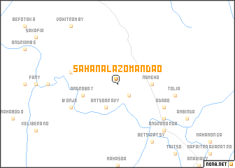 map of Sahanala Zomandao