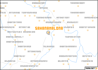map of Sahanamalona