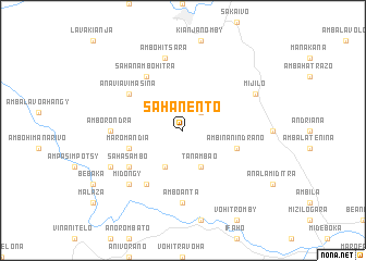 map of Sahanento