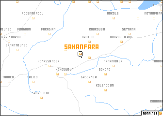 map of Sahanfara