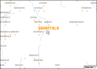map of Sahantala