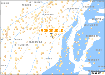 map of Sahānwāla