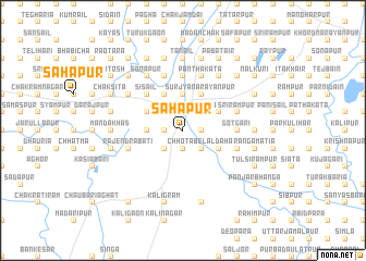 map of Sāhāpur