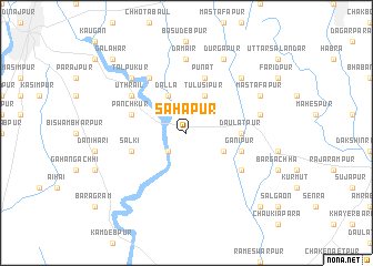 map of Sahāpur