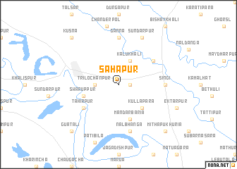 map of Sāhāpur