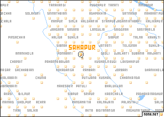 map of Sāhāpur