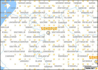 map of Sāhāpur