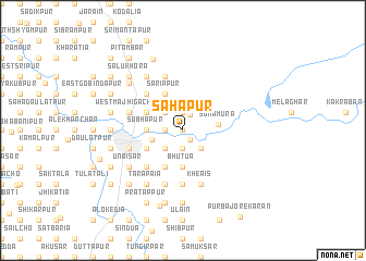 map of Sāhāpur