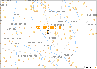 map of Sahāranwāla