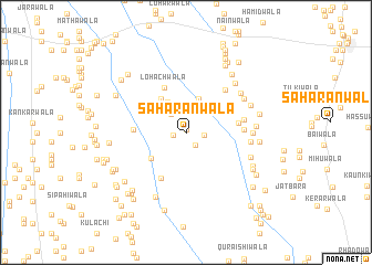 map of Sahāranwāla