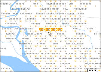 map of Saharāpāra