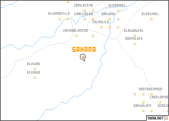 map of Sahara