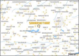 map of Sahāri Hithār