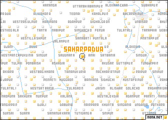 map of Sāhārpadua