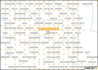 map of Sāhārpāra