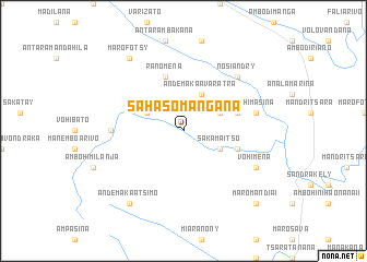 map of Sahasomangana