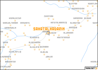 map of Sāḩat al Ḩaḑārim