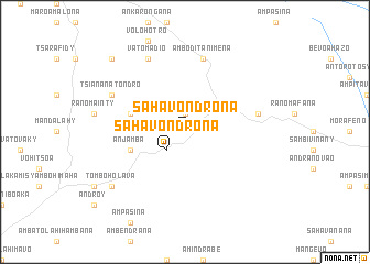 map of Sahavondrona