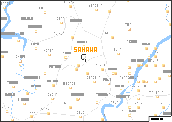 map of Sahawa