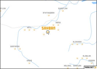 map of Sahbān