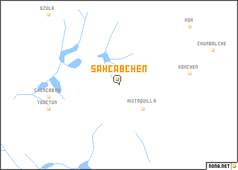 map of Sahcabchén