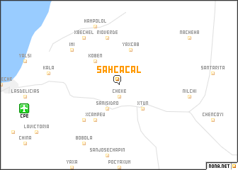 map of Sahcacal