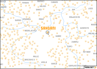 map of Šahdani