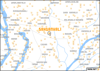 map of Sāhdānwāli