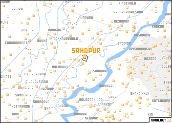 map of Sāhdpur