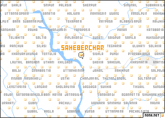 map of Sāheber Char