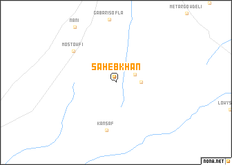 map of Şāḩeb Khān